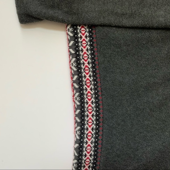 COLUMBIA Gray Fair Isle Fleece Full Zip Hoodie Size Small - Picture 3 of 10